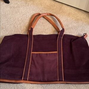 DSW - NEW Brown Corduroy Weekend Bag